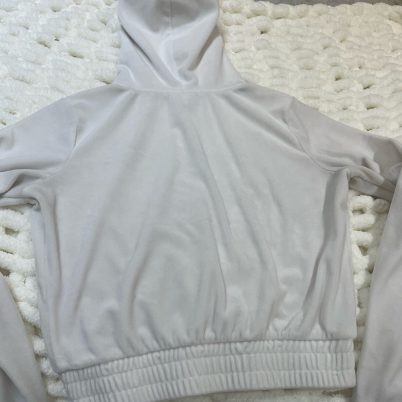 REVAMPED | Velour Cropped Zip Up Hoodie Size XXS - Picture 8 of 8
